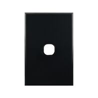 Grid Plate 1 Gang – BLACK