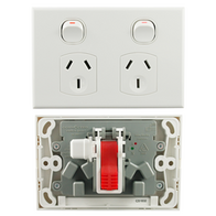 Quick Fit Double Power Point 10A 250V AC