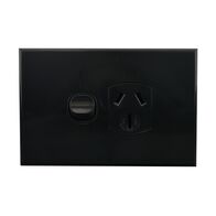 Single Power Point – 15A BLACK