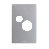 Excel Life Vertical Single Powerpoint Coverplate Matt Silver