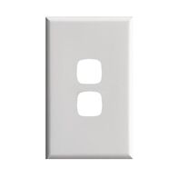 Excel - Switch coverplate 2 gang gloss white