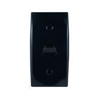 Intermediate Plate Light Switch 1 Gang – 54mm Mounting Centres BLACK