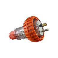 IP66 3 Pin Straight Plug – 250V AC 10A