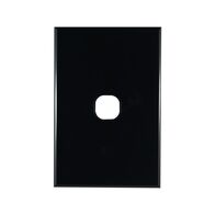 Grid Plate 1 Gang – BLACK