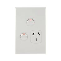 Single Power Point with Extra Switch – VERTICAL