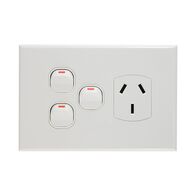 Single Power Point with 2 Extra Switches