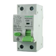 RCBO 1P+N 6kA 250V 40A Type A