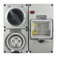 IP66 RCD Protected Combination Switched Outlet 4 Pin – 500V 20A