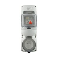 RCD Protected Socket Outlet 3 Pin 15A 250V IP66