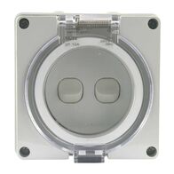 IP66 Surface Switch 1 Pole 250V 10A 2 Gang