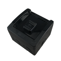 Single Weatherproof Surface Switch 1 Gang – BLACK