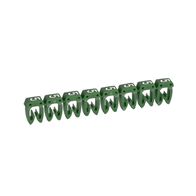 CAB3 - Markers for terminal blocks and wiring 0.5 to 1.5mm² numbers - colour code 0.5-1.5mm² green number 5 pack of 1200