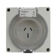 IP66 3 Pin Socket Outlet 20A 250V AC