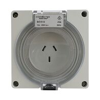 IP66 Socket Outlet 3 Pin 10A 250V AC