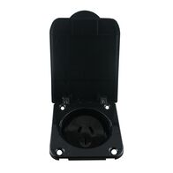 Caravan Outlet Female – 3 Pin 250V AC 10A BLACK