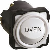 Excel Life - Engraved rocker switch mechanism 1 way 32A 240V a.c. OVEN engraved white