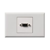 Excel - VGA outlet HD15 1 gang gloss white