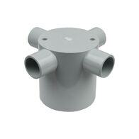 20mm Deep Junction Box Four Way – Box of 10