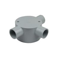 20mm Shallow Junction Box Three Way – Box of 10