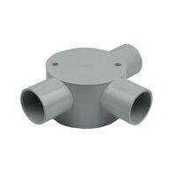25mm Shallow Junction Box Three Way – Box of 10