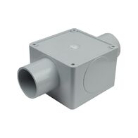 32mm Square Junction Box Two Way