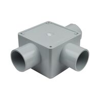32mm Square Junction Box Three Way