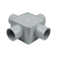 32mm Square Junction Box Four Way