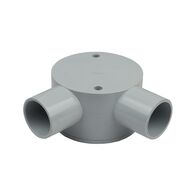 25mm Shallow Junction Box Right Angle – Box of 10