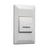 Como - Vertical Single Pole Double Throw - rocker Push button switch 1 gang 10A 240V a.c. white