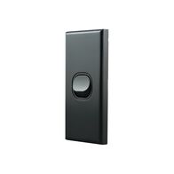 Architrave Switch 1 Gang MATTE BLACK