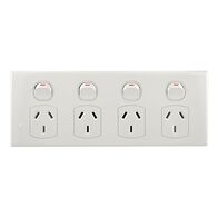 4 Gang Slimline Power Point