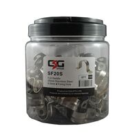 Stainless Steel Full Saddles 20mm – Jar of 100