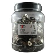 Stainless Steel Full Saddles 25mm – Jar of 100
