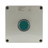 Push Button Control Box IP55 – Green 240V AC 3A Utilisation Cat AC15 1NO