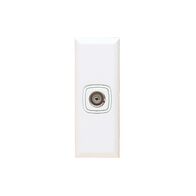 Excel - TV outlet coaxial 1 gang 75 Ohm architrave white