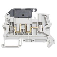 Viking 3 - Disconnect terminal block 1 connection for fuse cartridge 5x20 with handle lever grey 0.25 to 2.5mm² rigid - 0.25 to 2.5mm² flexible - 6mm pitch