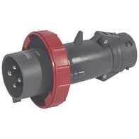 HYPRA - IEC industrial IP66/67 Straight plug refrigerated container 3P+E 415V a.c. 32A grey