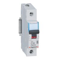 TX³ - MCB 6000 - Thermal magnetic circuit breaker - C curve - prong/fork type supply busbar - 1P - 230/400V a.c. - 16A - 1 module