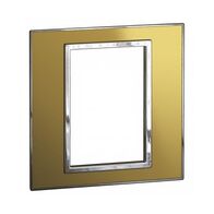 ARTEOR Square 3 Module Coverplate Reflective Gold