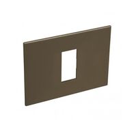 ARTEOR Square 1 Module Horizontal Coverplate Dark Bronze