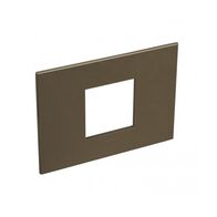ARTEOR Square 2 Module Horizontal Coverplate Dark Bronze