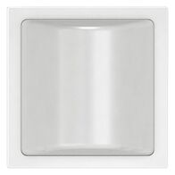 Arteor modular - Electronic device illuminated sign Overdoor lighting unit with red diffuser 2 module white