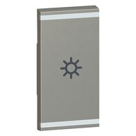 Arteor - MyHOME - Square key cover BUS/SCS - light symbol - 1 module - magnesium