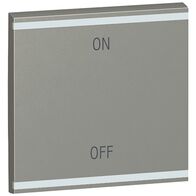 Arteor - MyHOME - Square key cover BUS/SCS - ON/OFF - 2 modules - magnesium