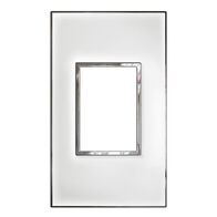 ARTEOR 3 Module Standard Shaver Coverplate Mirror White