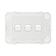 Arteor 770 series - Horizontal rocker switch - Single Pole Double Throw 3 gang 2 way 16A 240V a.c. white