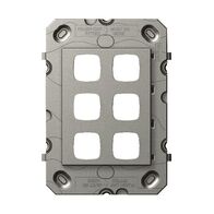 Arteor 770 series - Grid 6 gang magnesium