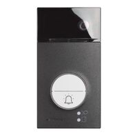 Bticino Linea 3000 2-Wire Video Entrance Panel with Badge Readers Black