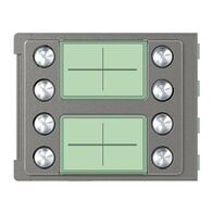 Bticino Sfera Robur Double Column 8 Pushbutton Front Cover Plate Allstreet