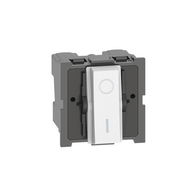 Bticino Living Now Double Pole 32AX 1 Way 2 Module Switch White